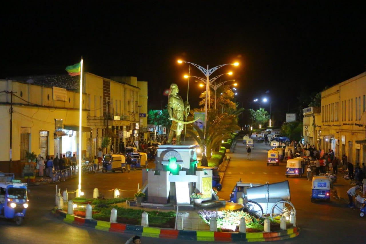 Gondar at night