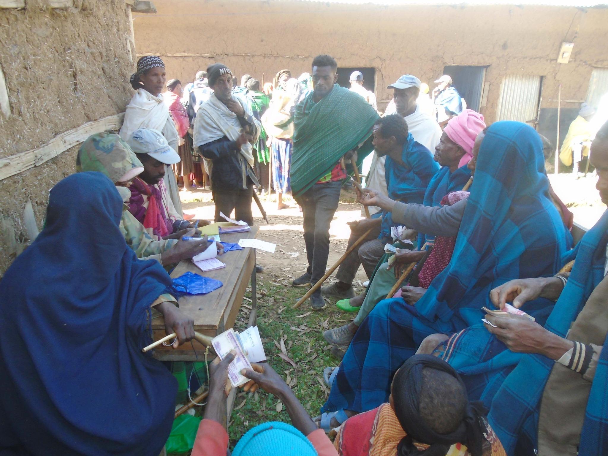 Poor Ethiopian farmers